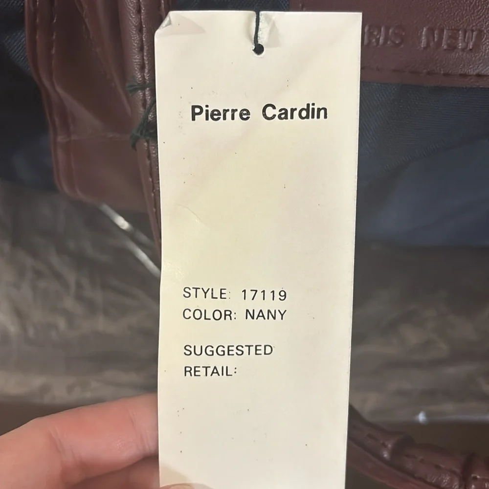 Pierre Cardin 🆕 NWT Weekend Overnight Duffle Bag, Blue and Brown, Stylish!